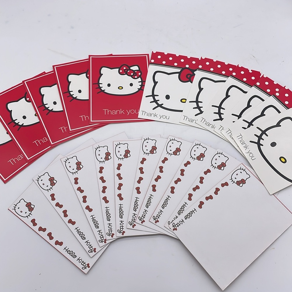 ❤️Vintage Hello Kitty Thank You Card Set